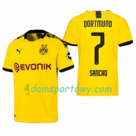 Koszulka Borussia Dortmund Jadon Sancho 7 Domowe Koszulki Piłkarskie 2019-2020 Krótki Rękaw